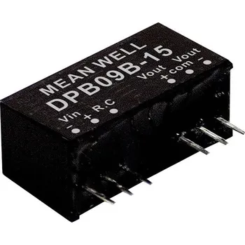 Měnič napětí MEAN WELL DPB09B-15 DC/DC měnič napětí, modul 300 mA 9 W Počet výstupů: 2 x Obsah 1 ks