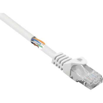 Datový kabel Renkforce RF-5043778 RJ45 síťové kabely, propojovací kabely CAT 5e U/UTP 5.00 m bílá s ochranou 1 ks