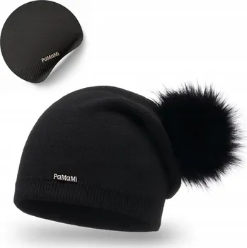 Čepice PaMaMi Zimní čepice beanie černá, univerzální velikost