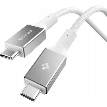 Datový kabel Kabel Spigen USB-C na USB-C 1,5 m bílý