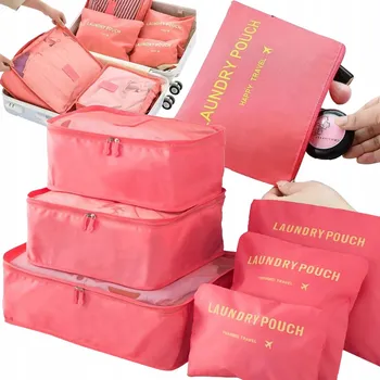 Kosmetická taška CESTOVNÍ ORGANIZÉR SADA DO KUFRU TAŠKY SKŘÍNĚ KOSMETICKÁ TAŠKA POUZDRO 6 KS