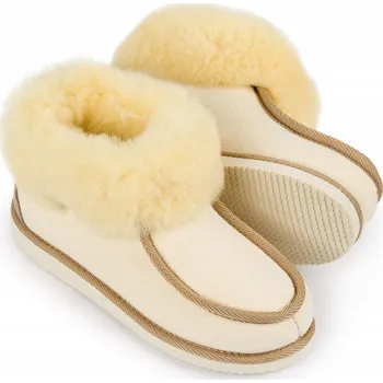 Dámské pantofle Dámské kožené teplé pantofle IreShoes Pantofle 39 na Den babiček