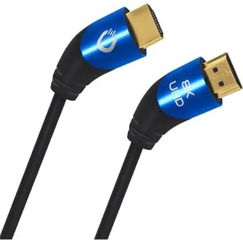 Audio kabel Oehlbach HDMI kabel Zástrčka HDMI-A, Zástrčka HDMI-A 1.50 m černá D1C42531 8K UHD, třížilový stíněný HDMI kabel