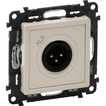 Elektrická zásuvka VALL ZÁSUVKA XLR SAMEC BÉŽOVÁ *753274 Legrand