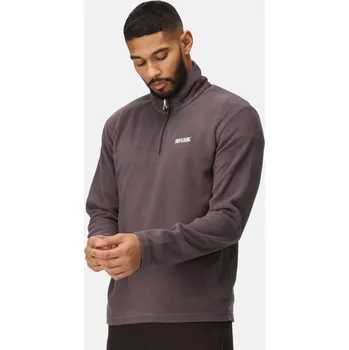 Pánské oblečení REGATTA Polař 1/2 zip Regatta Thompson Lightweight BÉŽOVÁ|ŠEDÁ