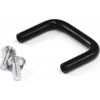 Nábytkové kování Rukojeť zásuvky, Ocel, Černé práškové lakování, délka: 5mm x 25 mm x 37mm Hammond