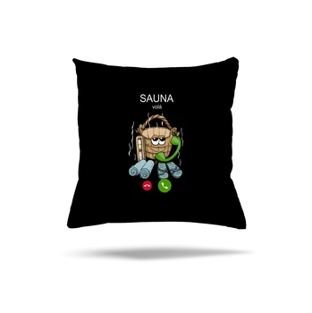 Polštář Bastard Sauna volá polštář Black