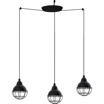 CLAIRE závěsné svítidlo, černá, 3L - FARO