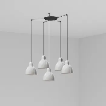 VENICE závěsné svítidlo 5x žárovka, bílá - FARO