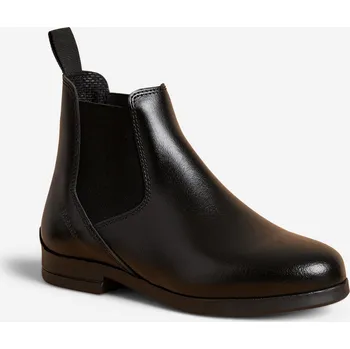 Jezdecká obuv FOUGANZA Dětská jezdecká perka 500 34 ČERNÁ