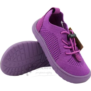 Chlapecké polobotky Dětské plátěné barefoot boty Protetika GAEL fuxia - vel. 35