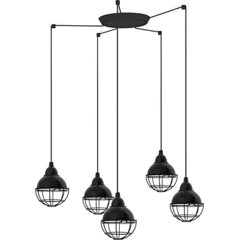 CLAIRE závěsné svítidlo, černá, 5L - FARO