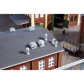 Modelová železnice Auhagen 80103 Střešní ventilátor H0 plastová montážní sada