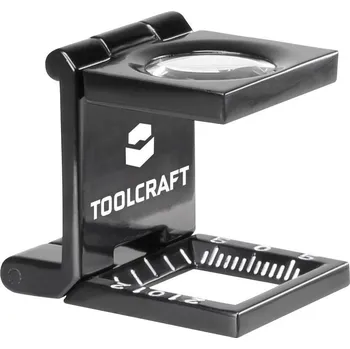 Lupa TOOLCRAFT 1505088 počítač vláken zvětšení: 10 x, Velikost objektivu: (Ø) 14 mm