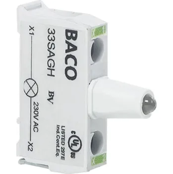 BACO BA33SAWL LED kontrolka bílá 12 V/DC, 24 V/DC 1 ks
