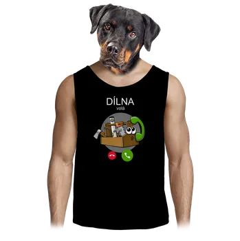 Pánské tílko Bastard Dílna volá pánské tílko Black