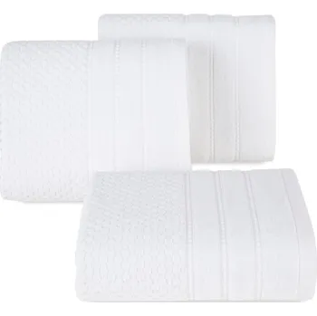 Ručník BAVLNĚNÝ RUČNÍK ADORE 50X90 CM BÍLÁ