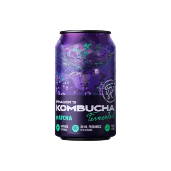 Limonáda Prager's Kombucha matcha 330ml