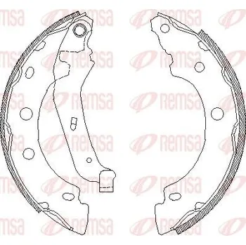 Brzdová čelist Brzdové pakny REMSA 4043.00