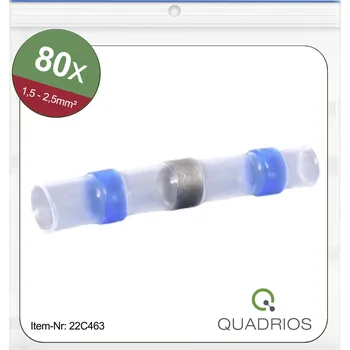 Quadrios 22C463 krimpovací spojka se smršťovací bužírkou 1.5 mm² 2.5 mm² plná izolace modrá 1 sada