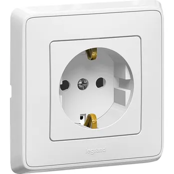 vypínač a zásuvka CA BÍLÁ ZÁSUVKA 2P+T SCHUKO CL *773821 Legrand