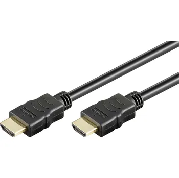 Video kabel Goobay HDMI propojovací kabel Zástrčka HDMI-A 3 m černá 61160 4K UHD, Pozlacený, eARC HDMI kabel
