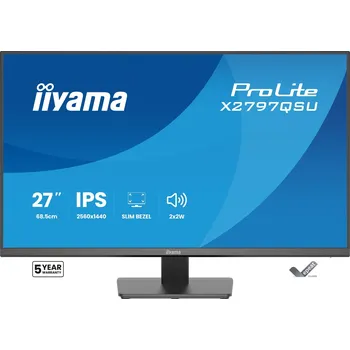 Monitor iiyama ProLite//27"/IPS/QHD/75Hz/1ms/Černá/5R X2797QSU-B1