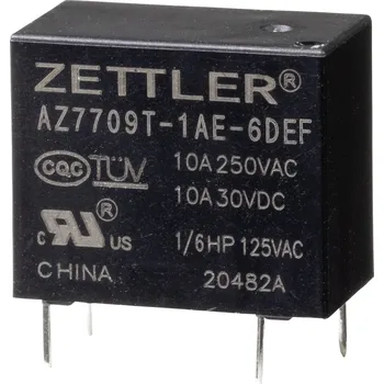 Zettler Electronics AZ7709T-1AE-6DEF, 2349914 napájecí relé, monostabilní, 1 cívka, 250 V/AC, 10 A, 1 ks