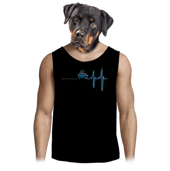 Pánské tílko Bastard Coffee help pánské tílko Black