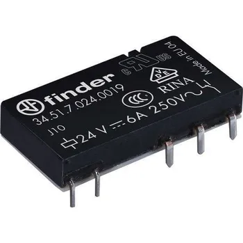 Relé Finder 34.51.7.024.0019, 34.51.7.024.0019 relé do DPS, 6 A, 1 ks