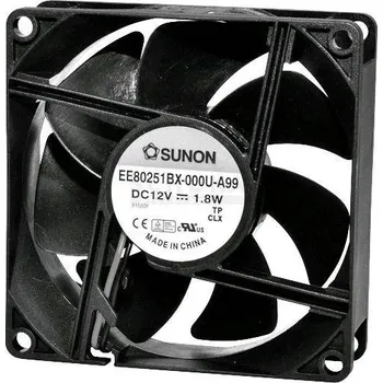 Průmyslový ventilátor Sunon EE80251S31000U999 axiální ventilátor 12 V/DC 56.05 m³/h (d x š x v) 80 x 80 x 25 mm