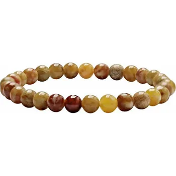 Náramek Serpentin náramek z korálků 6 mm obvod cca 16 až 22 cm