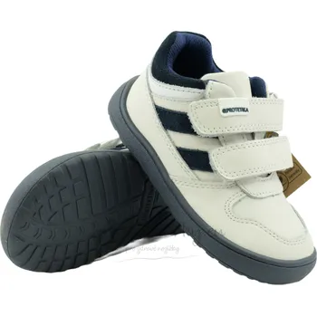 Chlapecké polobotky Dětské celoroční barefoot boty Protetika VESTON white - vel. 36