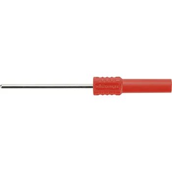 Krokosvorka Schützinger LB 4-2 S Ni / 40 / RT zdířka pro banánek červená 1 ks