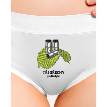 Souprava dámského spodního prádla Bastard Tři ořechy pro... dámské kalhotky White