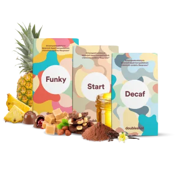 Příprava kávy Doubleshot - 3PACK Set kapsle