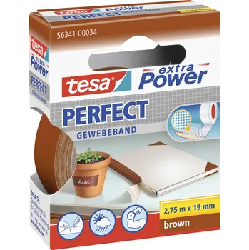 Izolační páska tesa PERFECT 56341-00034-03 páska se skelným vláknem tesa® Extra Power hnědá (d x š) 2.75 m x 19 mm 1 ks