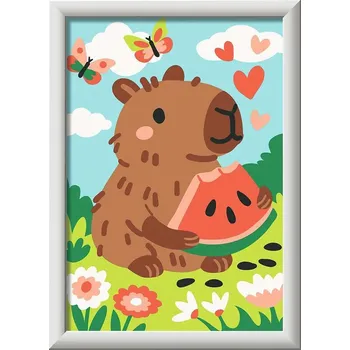 Hračka RAVENSBURGER CreArt Malování podle čísel: Kapybara 13x18cm