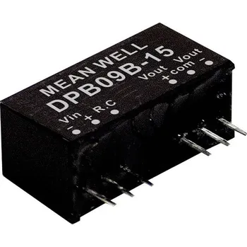 Měnič napětí MEAN WELL DPB09C-15 DC/DC měnič napětí, modul 300 mA 9 W Počet výstupů: 2 x Obsah 1 ks