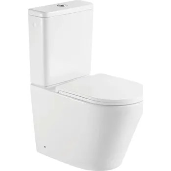 Klozet kielle Nefia - WC kombi set s nádržkou a sedátkem softclose, Vortex Rimless, bílá 30227000