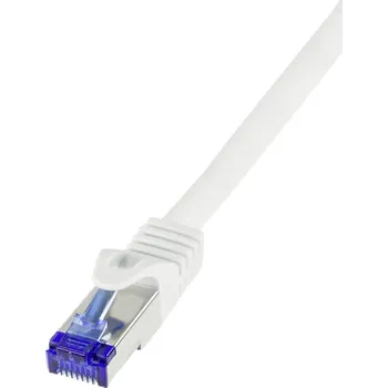 Datový kabel LogiLink C6A091S RJ45 USB kabel CAT 6A S/FTP 10.00 m bílá 1 ks