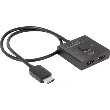 Redukce club3D HDMI Switch 2-in-1 bidirektional 2 porty HDMI přepínač 7680 x 4320 Pixel