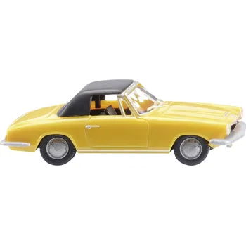 Modelová železnice Wiking 018748 H0 model osobního automobilu BMW 1600 GT Cabrio, žlutá