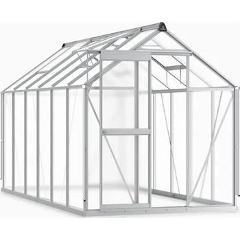 Skleník Zahradní skleník 183x361 Slide-In Silver - CULTIVO