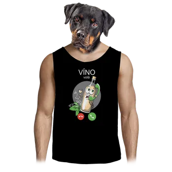 Pánské tílko Bastard Bílé víno volá pánské tílko Black