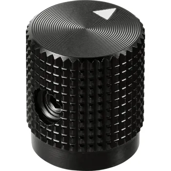 TRU COMPONENTS TC-11613876 otočný knoflík s označením černá (Ø x v) 14 mm x 16 mm hliník 1 ks