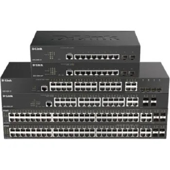 Switch Ano 10portový Stolní, montáž do stojanu 10/100/1000Mbit/s Gigabit 8 2 D-Link Řízený