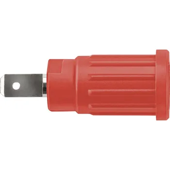 Krokosvorka Schützinger SEPB 6451 Ni / RT bezpečnostní lisovaná zásuvka 4 mm červená 1 ks