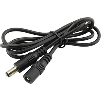 LED páska Kabel pro LED pásek prodlužovací s konektory DC 5,5 x 2,1mm, vidlice plus zásuvka, 100cm