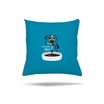 Polštář Bastard Káva provází polštář Blue Turquoise
